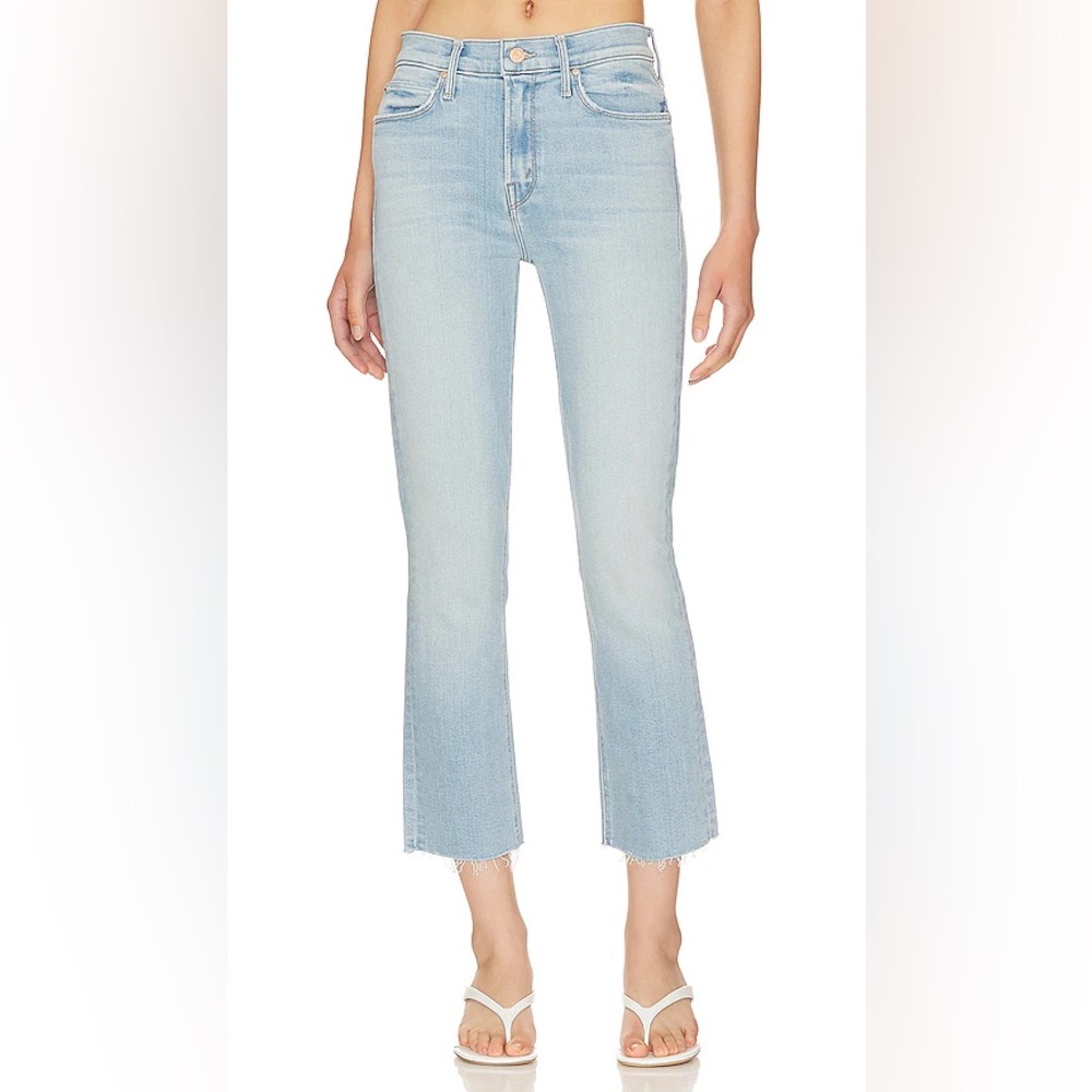 MOTHER The Mid Rise Dazzler Crop Fray in Sun Kissed Size 30